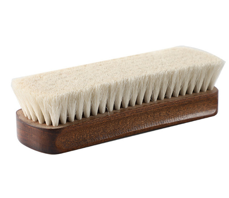 Wool Solid Wood Premium Beech Shoe Brush Polishing and Polishing Leather Shoes Care Multi-functional Brush