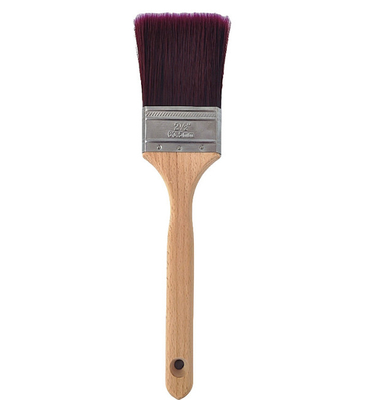 Paint Brush With Soft Purple Long Hair and Wooden Handle for Furniture