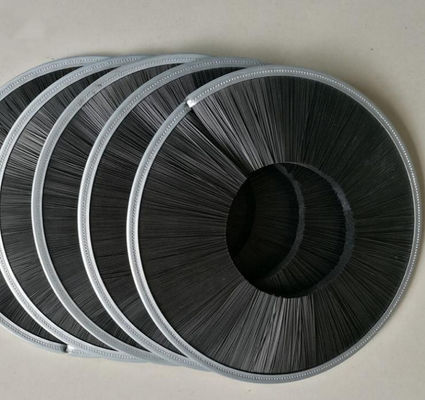 Dustproof Aluminum Alloy Sealing Ring Brush Metal Backed Crimped Filament