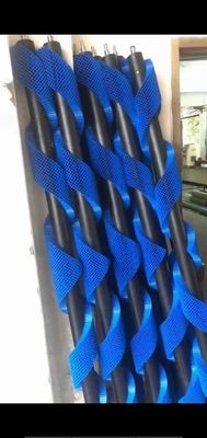 Blue Nylon Spiral Roller Brush For Dust Removal Printing Machine