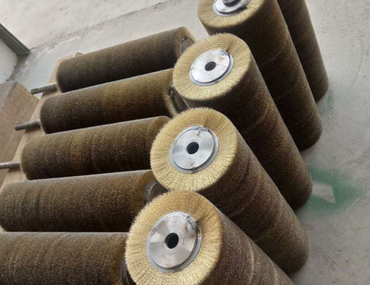 Steel Plate Rust Removing Steel Wire Rolling Brush Steel Strip Winding Carbonized Wood Board Grinding