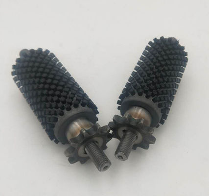 Mechanical Of Brush Roller With Sprocket Brush Cleaning And Conveying Brush