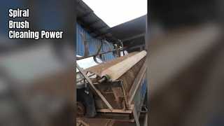 شاهد: عرض معالجة وتنظيف بكرة الفرشاة ذات الشكل الكبير